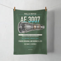 Thumbnail for AE 3007 design on dark green towel