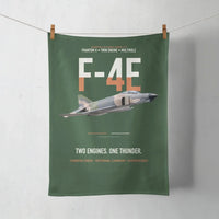 Thumbnail for F-4E Phantom II Two Engines One Thunder design on dark green towel