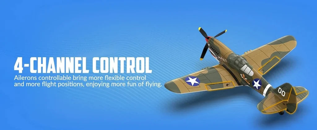 P-40 400mm 4CH RC Fighter RTF (6-Axis Gyro, 1-Key U-Turn) 761-13 - view 14