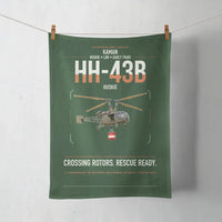 Thumbnail for Kaman HH-43B Huskie design on dark green towel