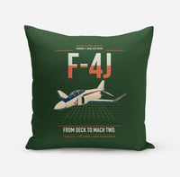 Thumbnail for F-4J Phantom II design on dark green pillow