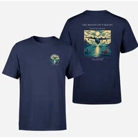 Thumbnail for VINTAGE G4441 - The Moonpath Takeoff - Double-Side T-Shirt design on navyblue double side t shirt