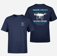 Thumbnail for DJI Phantom 4 Pro V2.0 design on navy blue t shirt