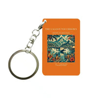 Thumbnail for VINTAGE G4181 - The Lagoon Touchdown - Designed Key Chain design on orange