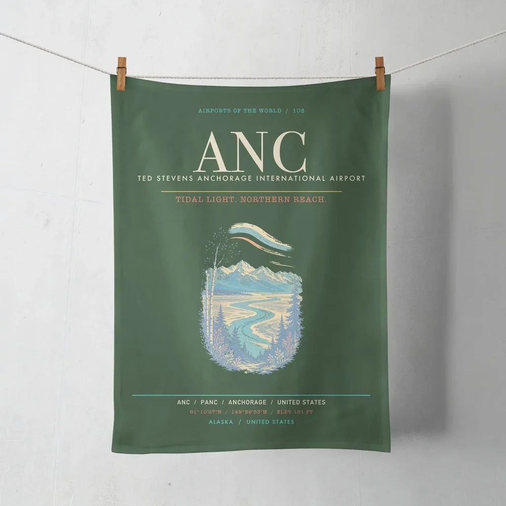 Ted Stevens Anchorage International Airport ANC - Dark Green