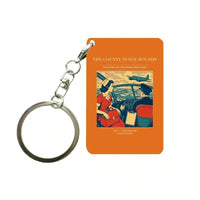 Thumbnail for VINTAGE G4481 - The County Nurse Rounds - Designed Key Chain design on orange