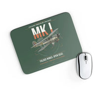 Thumbnail for Fairey Swordfish Mk I design on dark green rectangle mouse pad