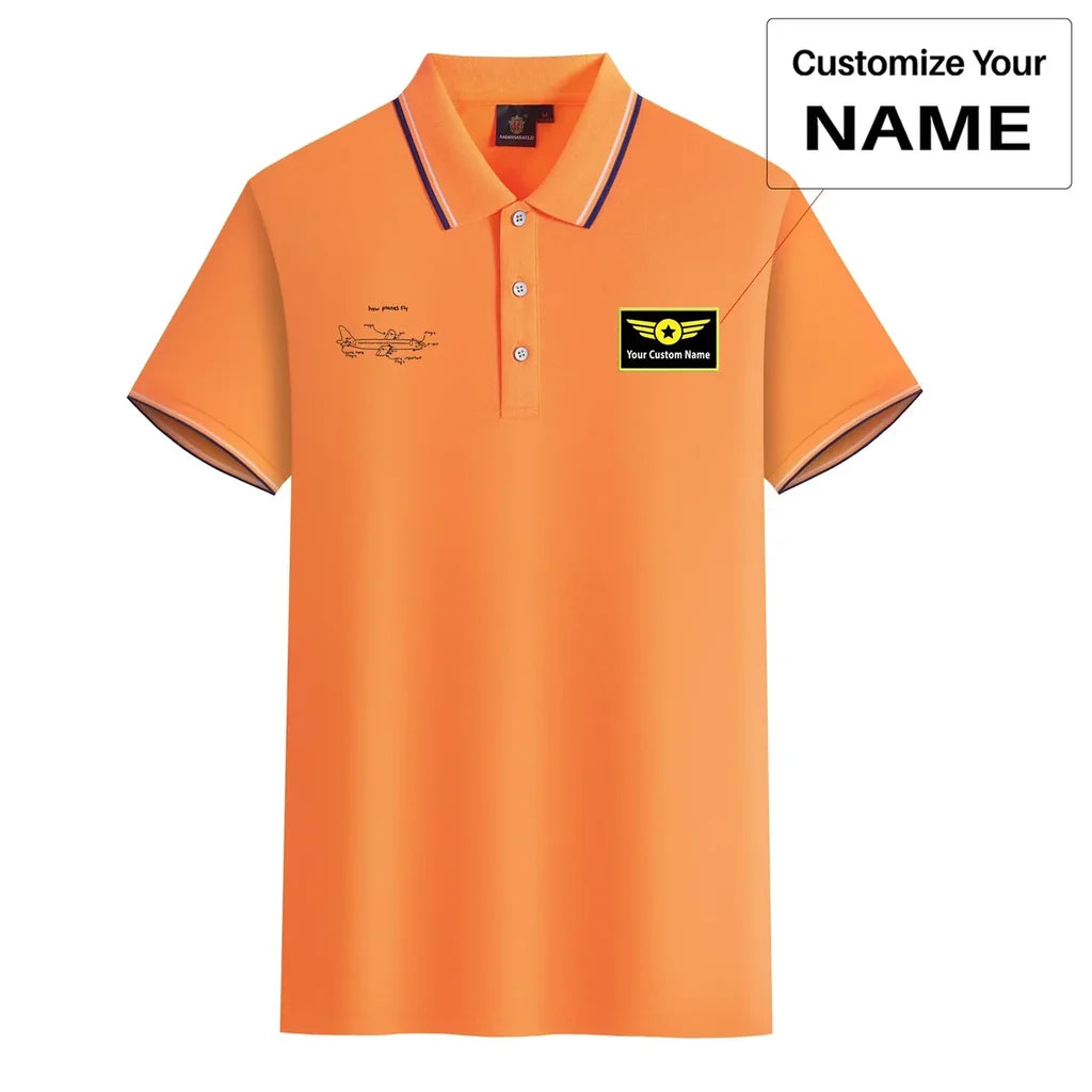 Customisable How Planes Fly Polo Shirt - view 13