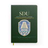 Thumbnail for Santos Dumont Airport (SDU) design on dark green notebook