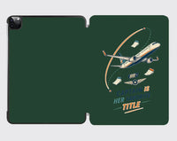 Thumbnail for Captain Is Her Favorite Title design on dark green ipad tablet case