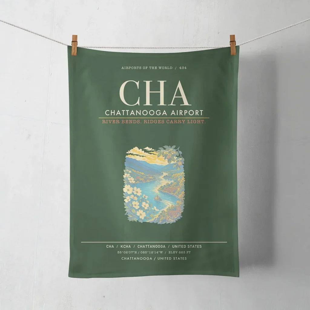 Chattanooga Airport CHA - Dark Green