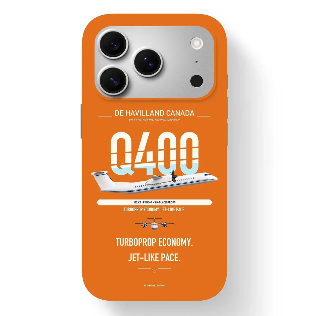 Dash 8-400 Case design on orange iphone case