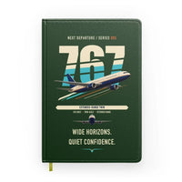 Thumbnail for Boeing 767-300ER design on dark green notebook