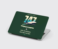 Thumbnail for Boeing 747-400 Dreamlifter design on dark green MacBook case