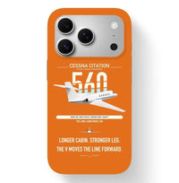 Thumbnail for Cessna Citation 560 - Citation V design on orange magsafe iphone case, for iPhone 17 Pro