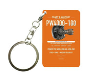 Thumbnail for PW4000-100 Key Chain design on orange key chain