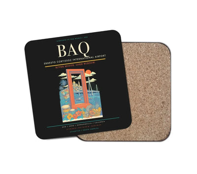 Ernesto Cortissoz International Airport BAQ Coaster 1-Piece - Black
