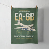 Thumbnail for EA-6B Prowler design on dark green towel
