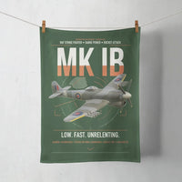 Thumbnail for Hawker Typhoon Mk IB design on dark green towel