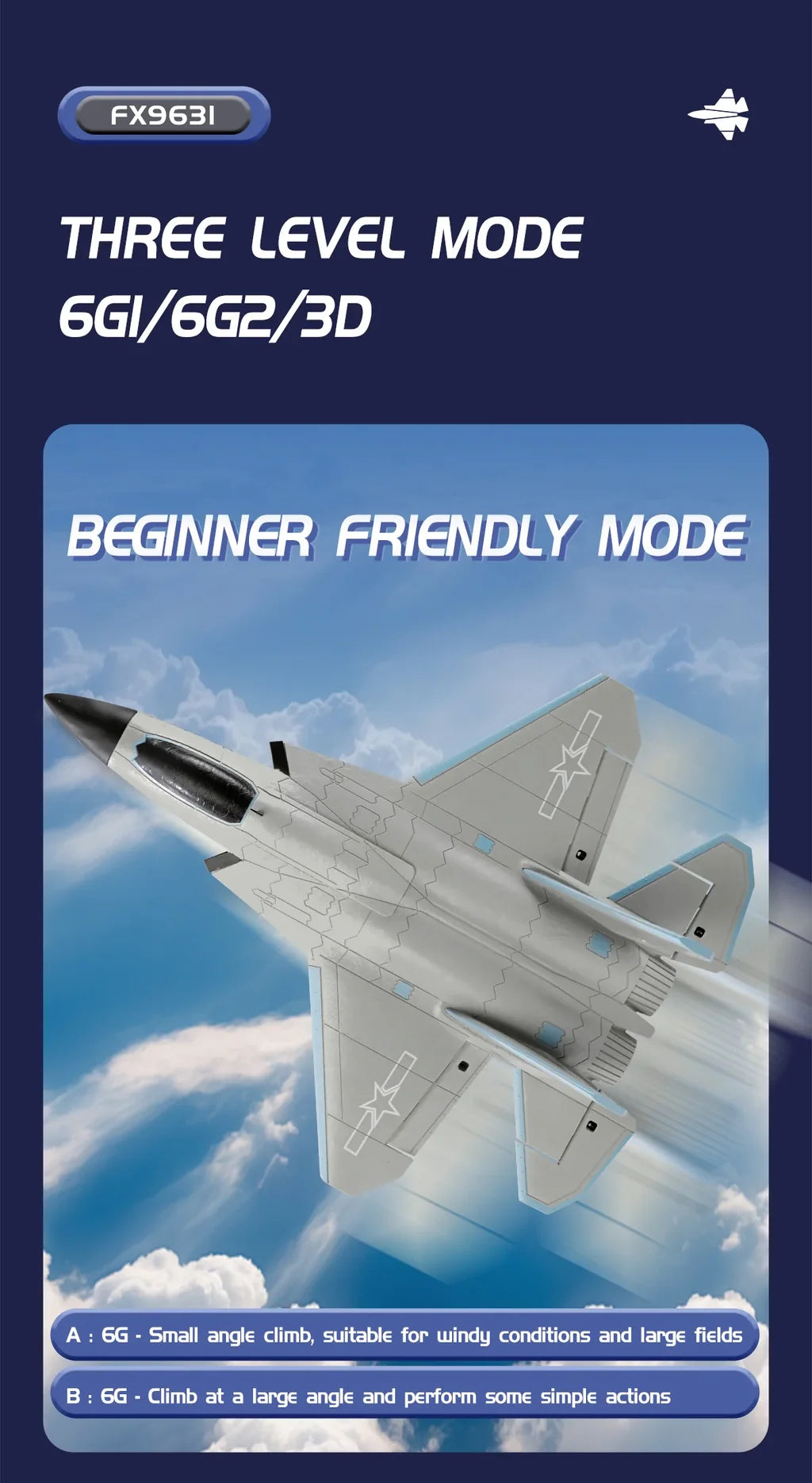 Thelink FX9631 RC Plane 2.4G 4Channels Airplane J-35 Remote Control - view 14