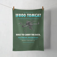Thumbnail for Inspired Flight IF800 Tomcat design on dark green towel