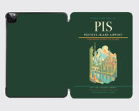 Thumbnail for Poitiers–Biard Airport (PIS) design on dark green ipad tablet case