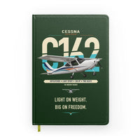 Thumbnail for Cessna 162 Skycatcher design on dark green notebook