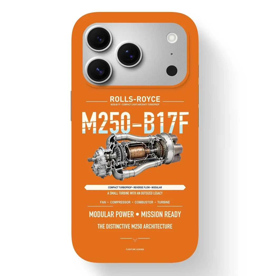 M250-B17F Case design on orange iphone case