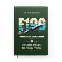 Thumbnail for Embraer E190 design on dark green notebook