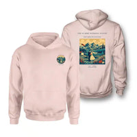 Thumbnail for VINTAGE G4345 - The Summit Wedding Flight - Double-Side Hoodie design on pink double side
