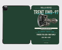 Thumbnail for TRENT XWB-97 design on dark green ipad tablet case