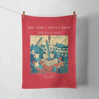 Thumbnail for VINTAGE G4428 - The Time Capsule Prop - Designed Towels design on red