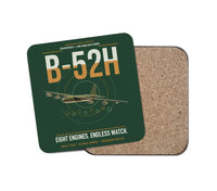 Thumbnail for B-52H Stratofortress design on dark green 1 piece coaster