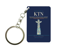 Thumbnail for Ketchikan International Airport (KTN) design on navy blue key chain