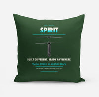 Thumbnail for Ascent AeroSystems Spirit design on dark green pillow