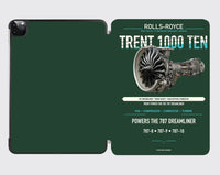 Thumbnail for TRENT 1000 TEN design on dark green ipad tablet case