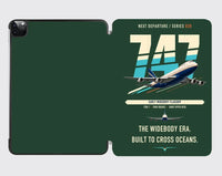Thumbnail for Boeing 747-200B design on dark green ipad tablet case