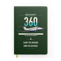 Thumbnail for Beechcraft King Air 360 design on dark green notebook
