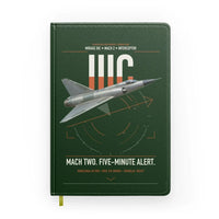 Thumbnail for Dassault Mirage IIIC design on dark green notebook