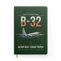 Thumbnail for B-32 Dominator design on dark green notebook