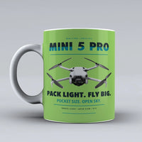 Thumbnail for Mini 5 Pro Mug design on light green dji