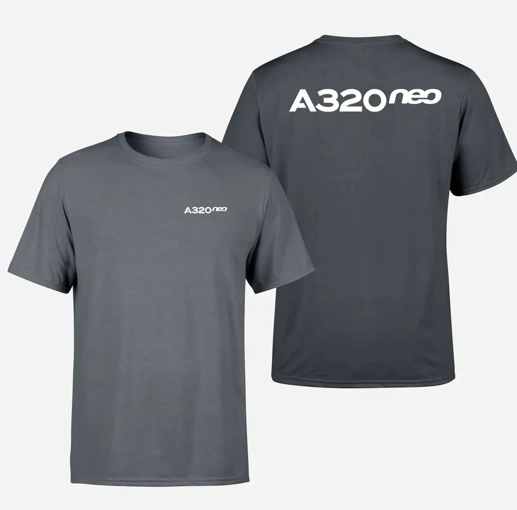 A320neo & Text Designed Double-Side T-Shirts - view 13
