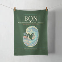 Thumbnail for Rafael Hernández Airport (BQN) design on dark green towel