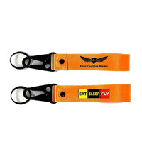 Thumbnail for Eat Sleep Fly (Colourful) - Orange+ NAME