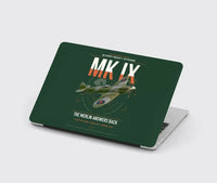 Thumbnail for Supermarine Spitfire Mk IX design on dark green MacBook case