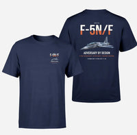 Thumbnail for F-5N F Adversary design on navy blue double-side t-shirt, double-side print