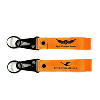 Thumbnail for Xiamen Airlines Hawk-shaped key chain, Orange+ NAME