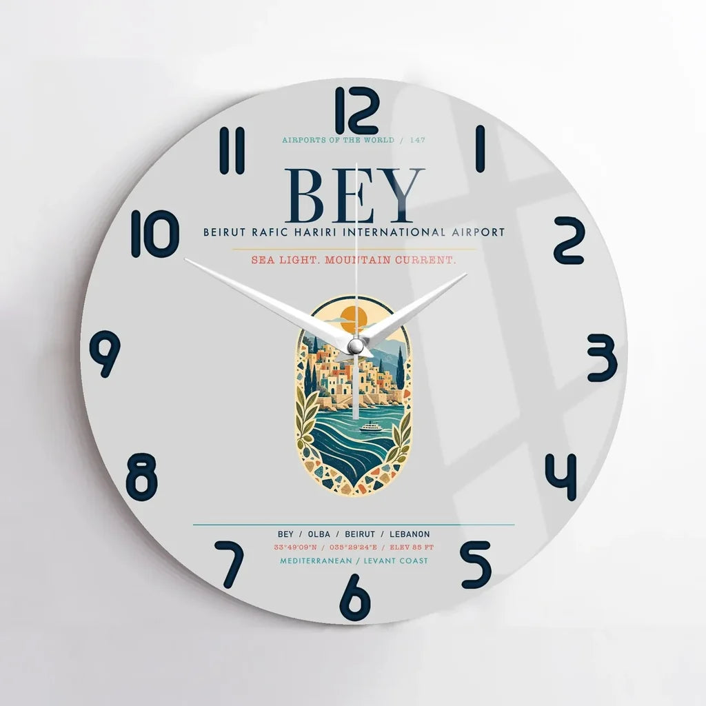 Beirut Rafic Hariri International Airport BEY - Levantine Sea Current - Gray