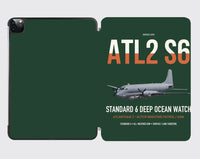 Thumbnail for Atlantique 2 Standard 6 design on dark green ipad tablet case
