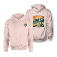 Thumbnail for VINTAGE G4443 - The Turtle Beach Patrol - Double-Side Hoodie design on pink double side